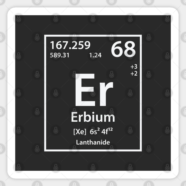 Erbium Element Sticker by cerebrands